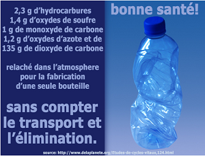 eau du robinet ou de l'eau en bouteilles ou filtreur espring